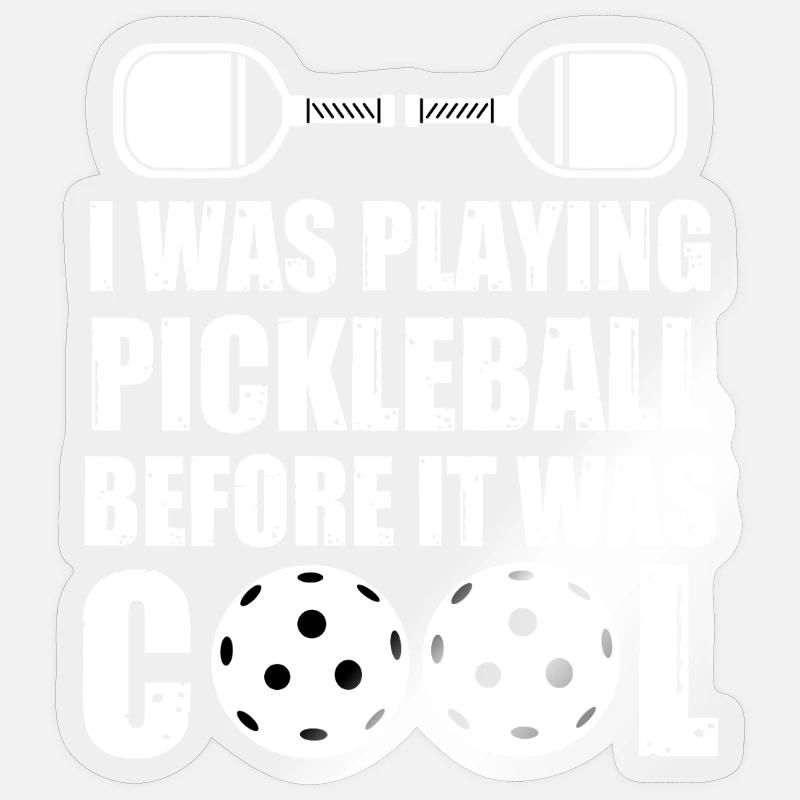 Playing Pickleball Before It Was Cool Sticker size S (10 x 10 cm)