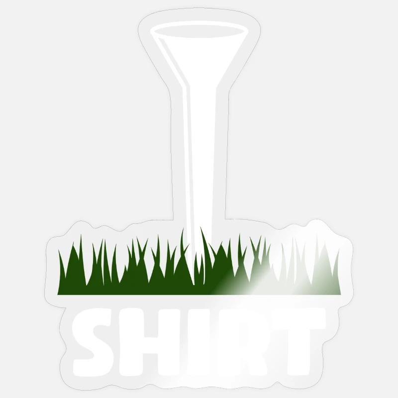 Golfeur Golf Golf - Sticker taille S (10 x 10 cm) - brillant transparent