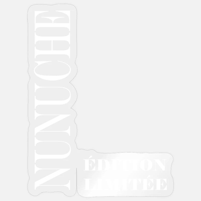  Edition Limitee Nunuche  - Sticker taille S (10 x 10 cm) - brillant transparent