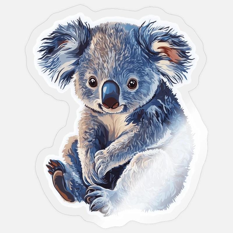 Koala - Sticker size S (10 x 10 cm) - transparent glossy