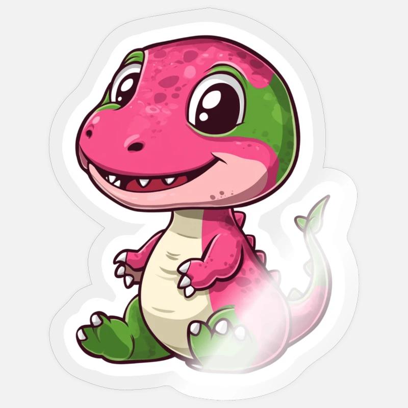 Dinosaur - Sticker size S (10 x 10 cm) - transparent glossy