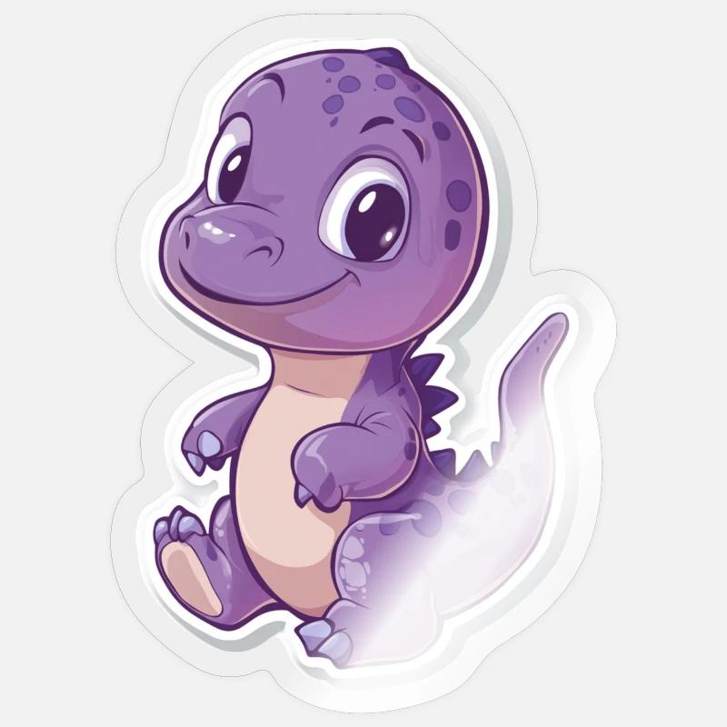 Dinosaur - Sticker size S (10 x 10 cm) - transparent glossy