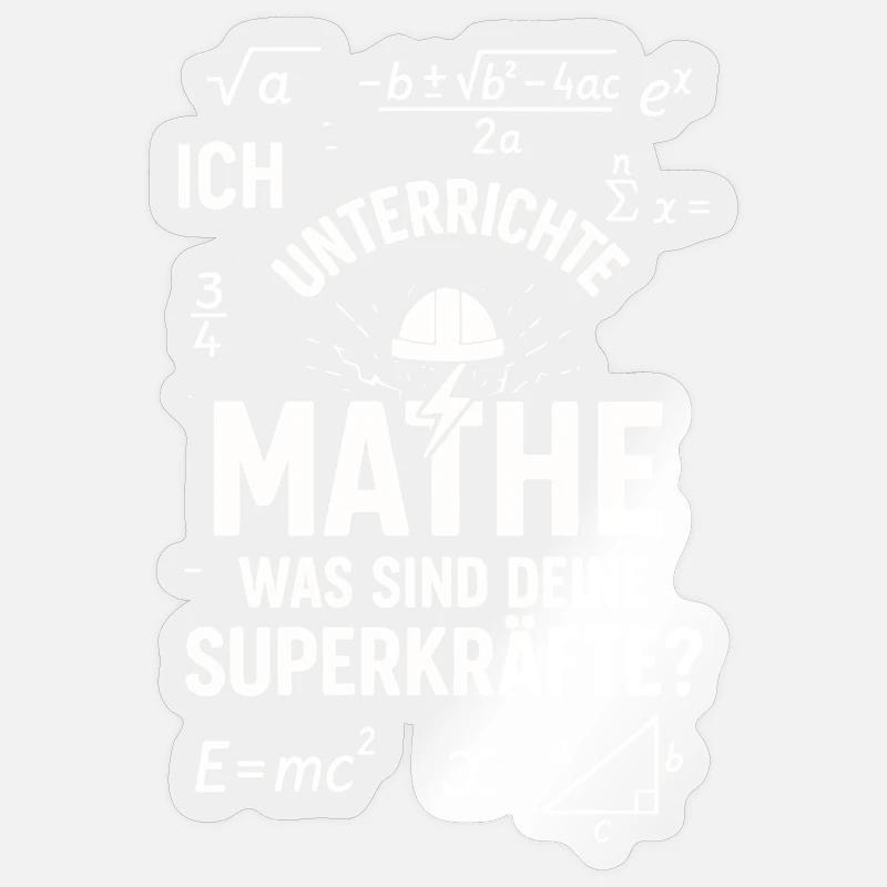 Math Superpowers – I Teach Teachers Sticker size S (10 x 10 cm)