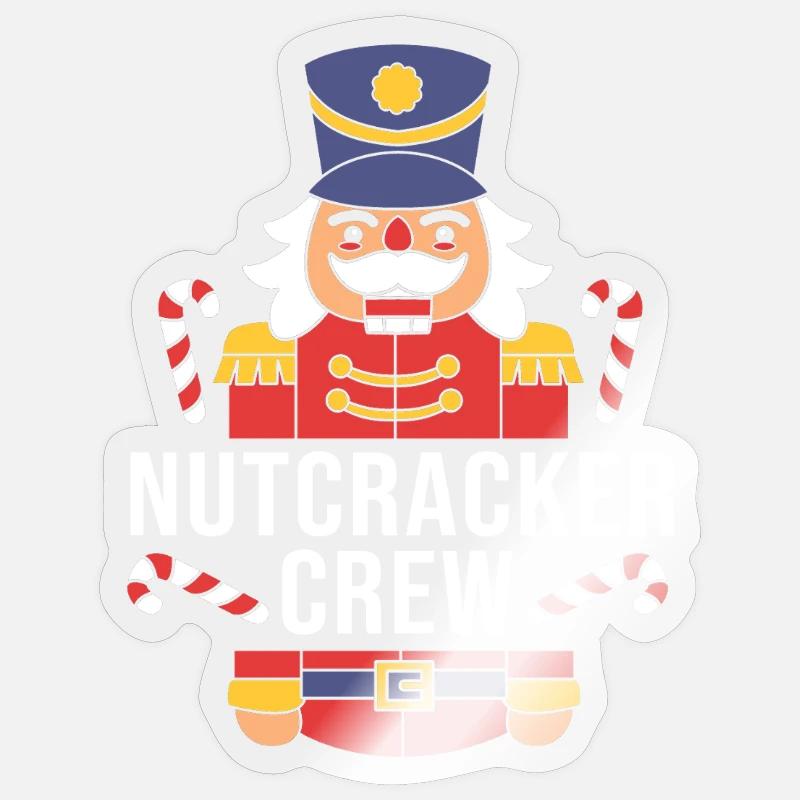 Christmas Nutcracker Family - Sticker size S (10 x 10 cm) - transparent glossy