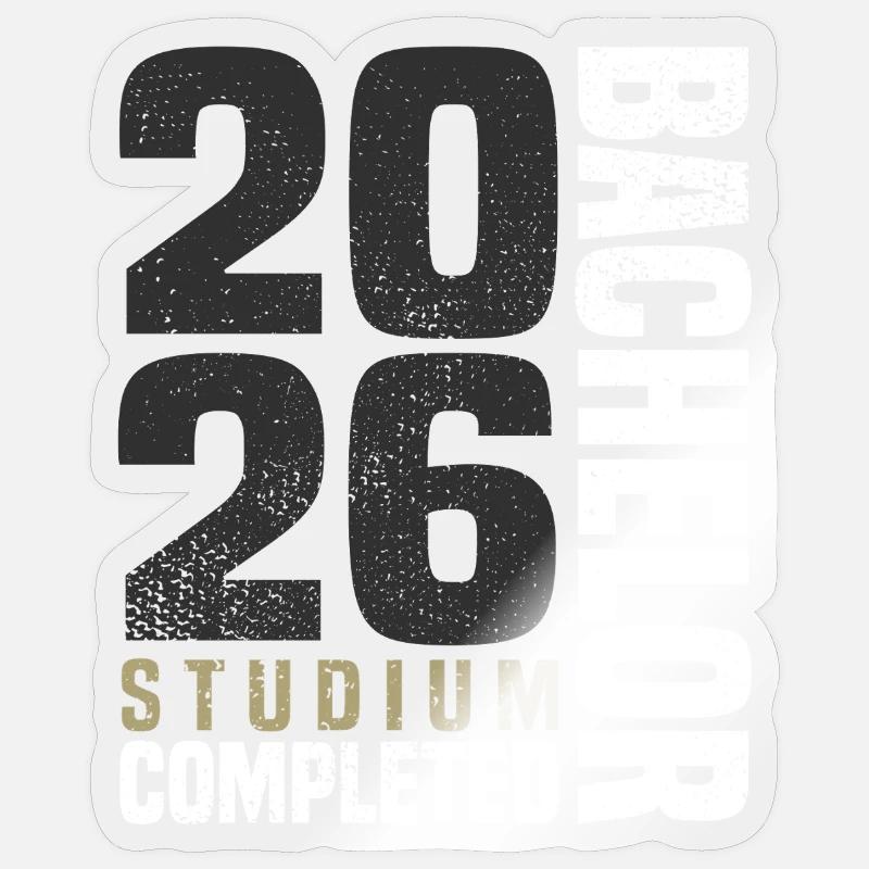 Bachelor Studium 2026 Sticker Größe S (10 x 10 cm)