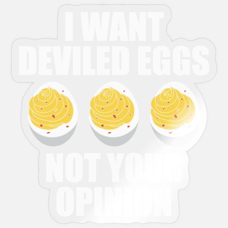stuffed eggs Sticker size S (10 x 10 cm)