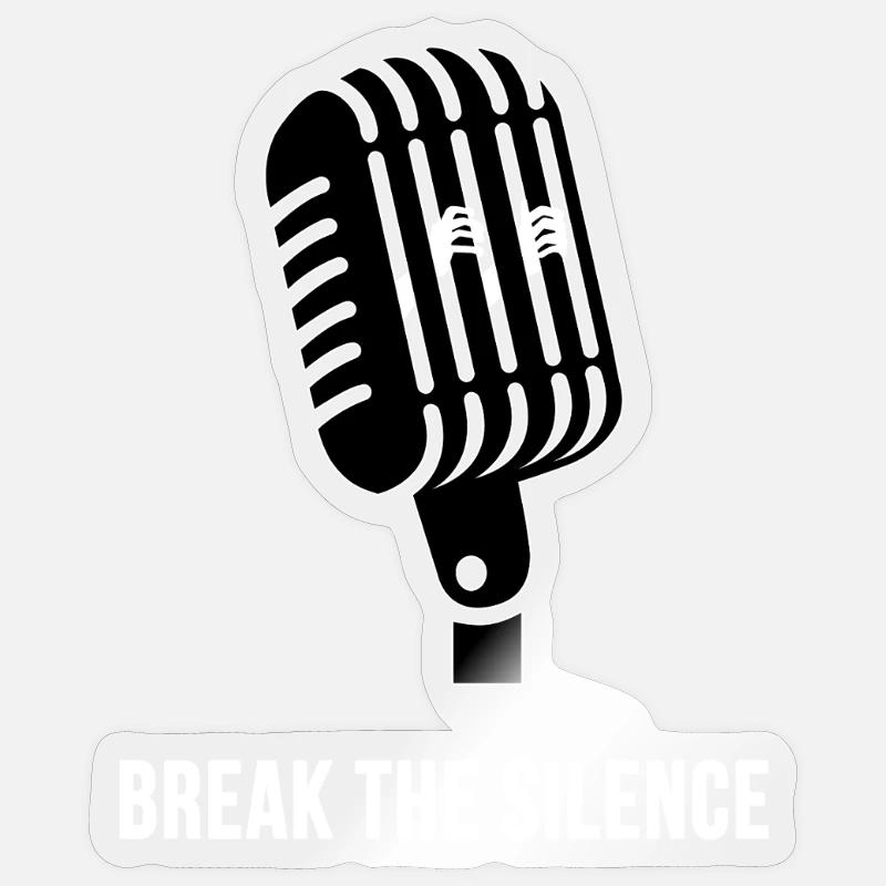 Break the Silence Sticker size S (10 x 10 cm)