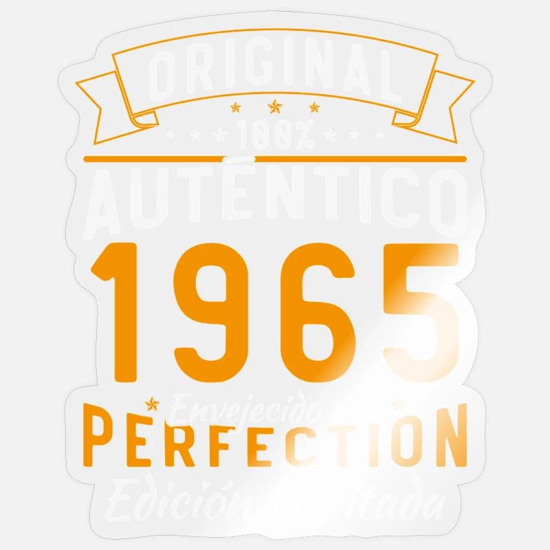 1965 Authentic Limited Edition - Sticker size S (10 x 10 cm) - transparent glossy