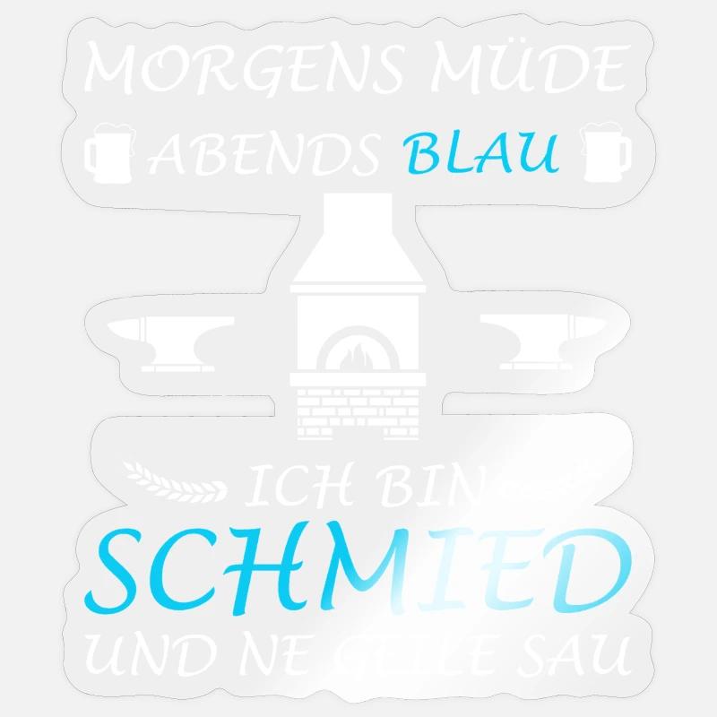 Blacksmith Forge Anvil Metal Construction Sticker size S (10 x 10 cm)