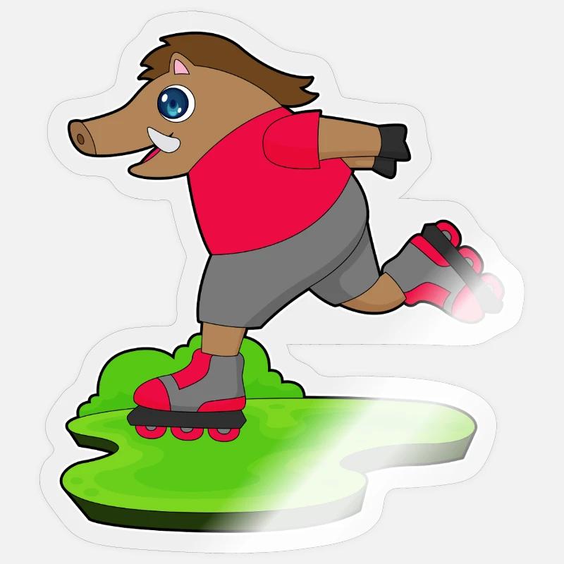 Eber Rollers Rollers Sport Sticker taille S (10 x 10 cm)