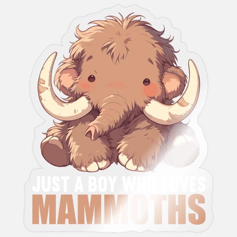 Mammoths Mammoth - Sticker size S (10 x 10 cm) - transparent glossy