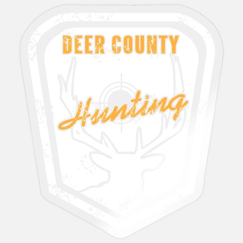 Deer County Hunting Rustic Skull Target Style Sticker Größe S (10 x 10 cm)