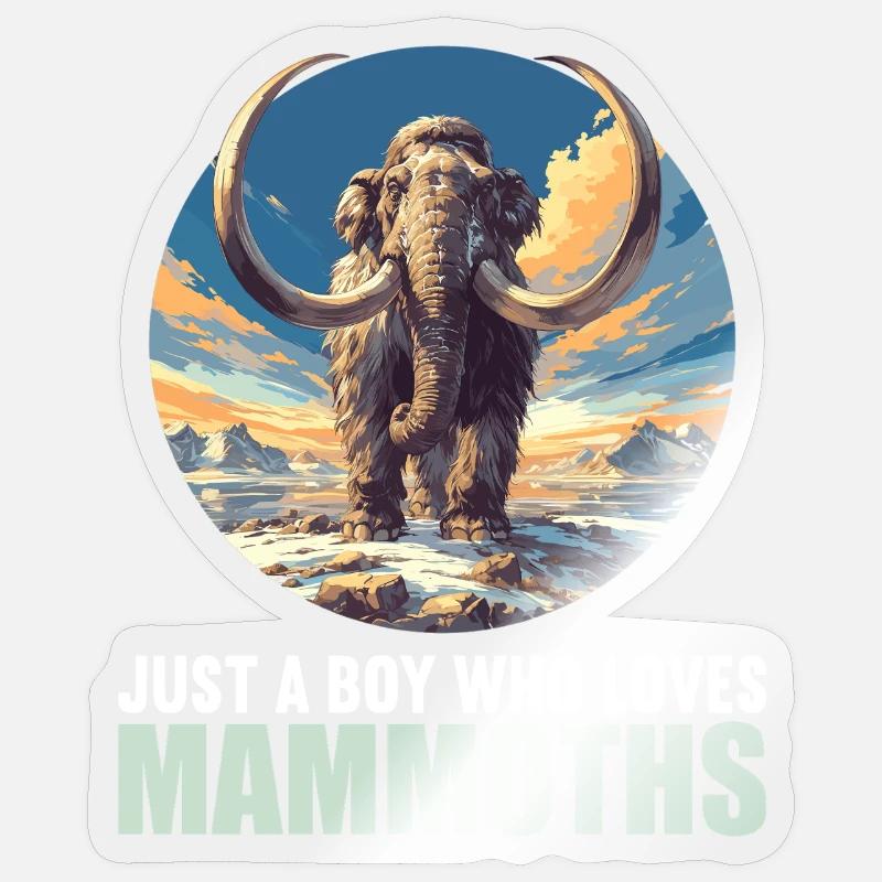 Mammoths Mammoth - Sticker size S (10 x 10 cm) - transparent glossy