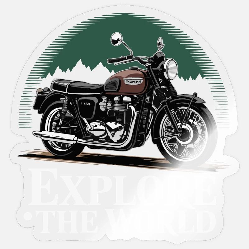 Balade d’aventure - Sticker taille S (10 x 10 cm) - brillant transparent