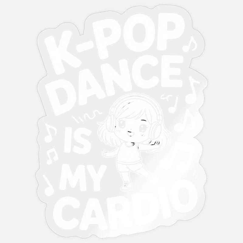 K-Pop Danse Drôle Corée Sticker taille S (10 x 10 cm)