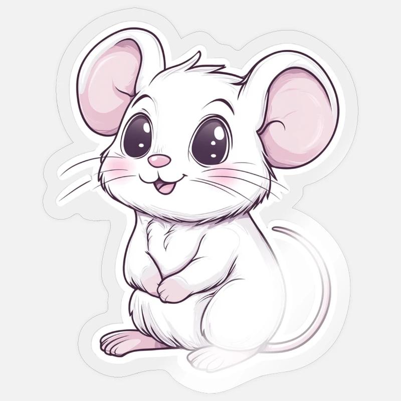 mouse Sticker size S (10 x 10 cm)