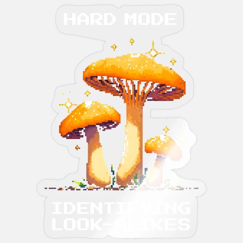 Mode difficile : Déterminer les Doppelgangers | Mycètes Sticker taille S (10 x 10 cm)