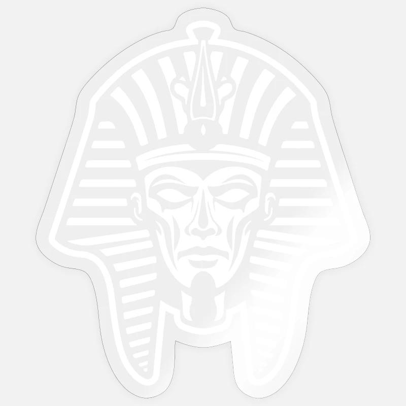 Pharao Symbol - Sticker Größe S (10 x 10 cm) - Transparent glänzend