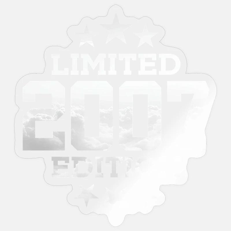 ÉDITION LIMITÉE 2007 19E ANNIVERSAIRE - Sticker taille S (10 x 10 cm) - brillant transparent