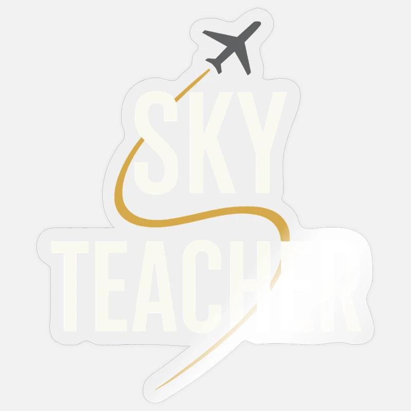 Flight Instructor Cfi Pilot Aviation Instructor Sticker size S (10 x 10 cm)