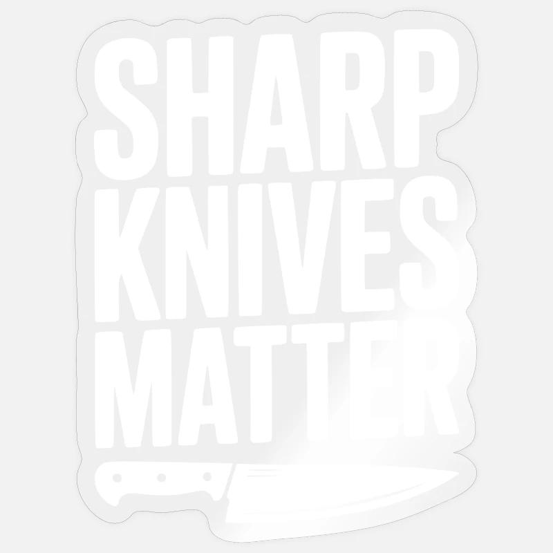 Sharp Knives Matter Sticker size S (10 x 10 cm)