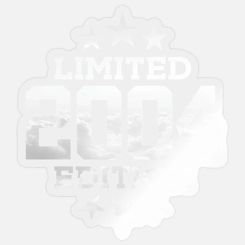 LIMITED EDITION 2004 22. GEBURTSTAG - Sticker Größe S (10 x 10 cm) - Transparent glänzend
