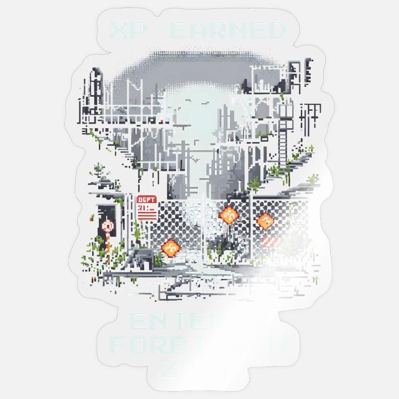 XP erhalten: Verbotene Zone entdeckt Sticker Größe S (10 x 10 cm)