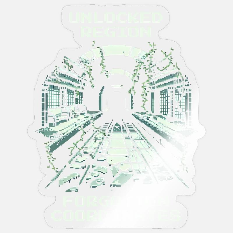 Regione sbloccata: coordinate dimenticate Sticker formato S (10 x 10 cm)