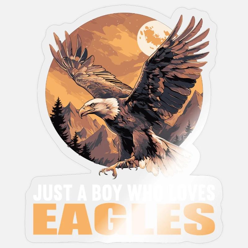 Aigle - Sticker taille S (10 x 10 cm) - brillant transparent