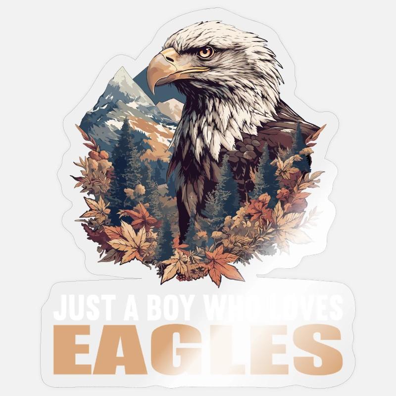 Aigle - Sticker taille S (10 x 10 cm) - brillant transparent