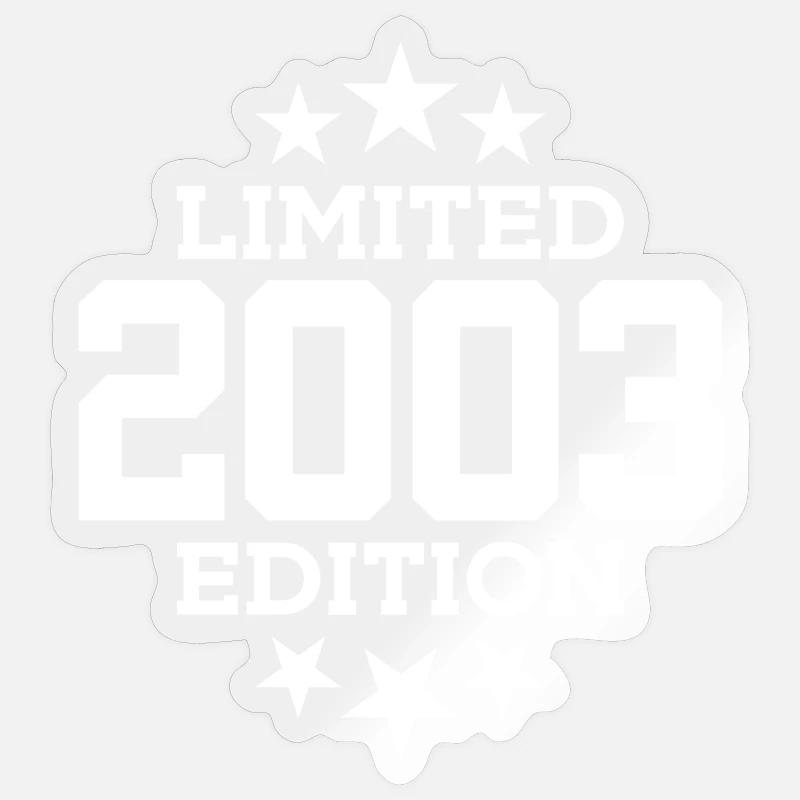 ÉDITION LIMITÉE 23E ANNIVERSAIRE 2003 - Sticker taille S (10 x 10 cm) - brillant transparent