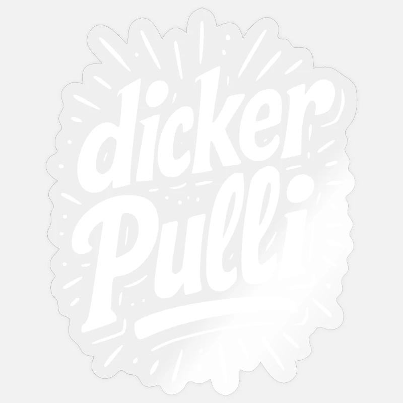 Pull épais Neon Typo - Sticker taille S (10 x 10 cm) - brillant transparent