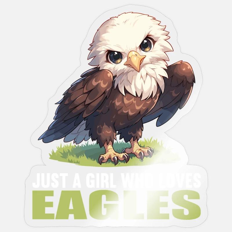 Aigle - Sticker taille S (10 x 10 cm) - brillant transparent