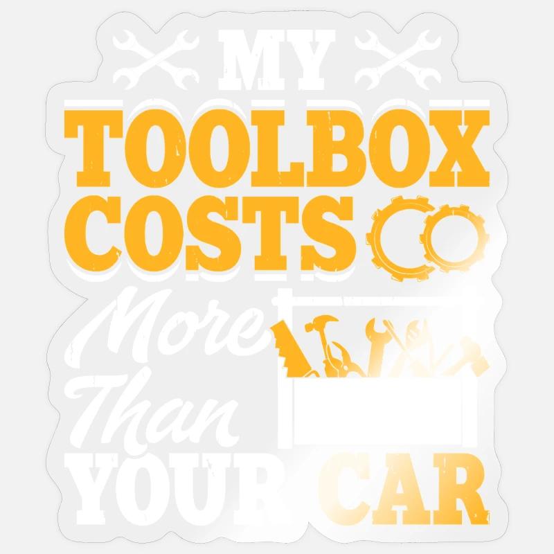 Mechanic Mechatronics Technician Screwdriver Gift Sticker size S (10 x 10 cm)