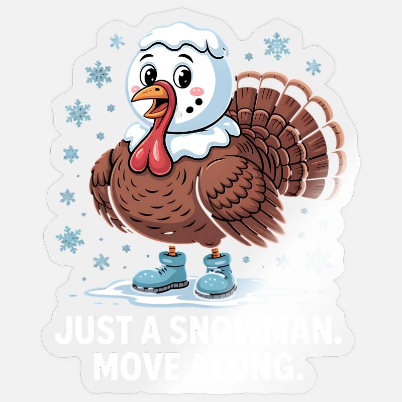 No turkey for dinner Sticker size S (10 x 10 cm)