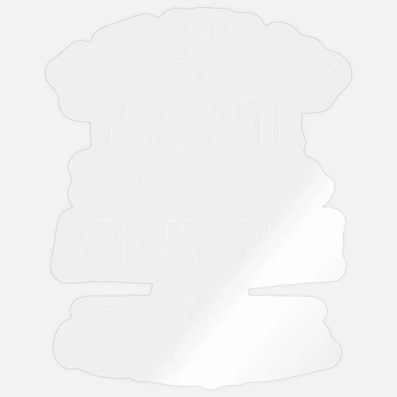 Ich bin nicht perfekt, aber ich bin Imker - Sticker Größe S (10 x 10 cm) - Transparent glänzend