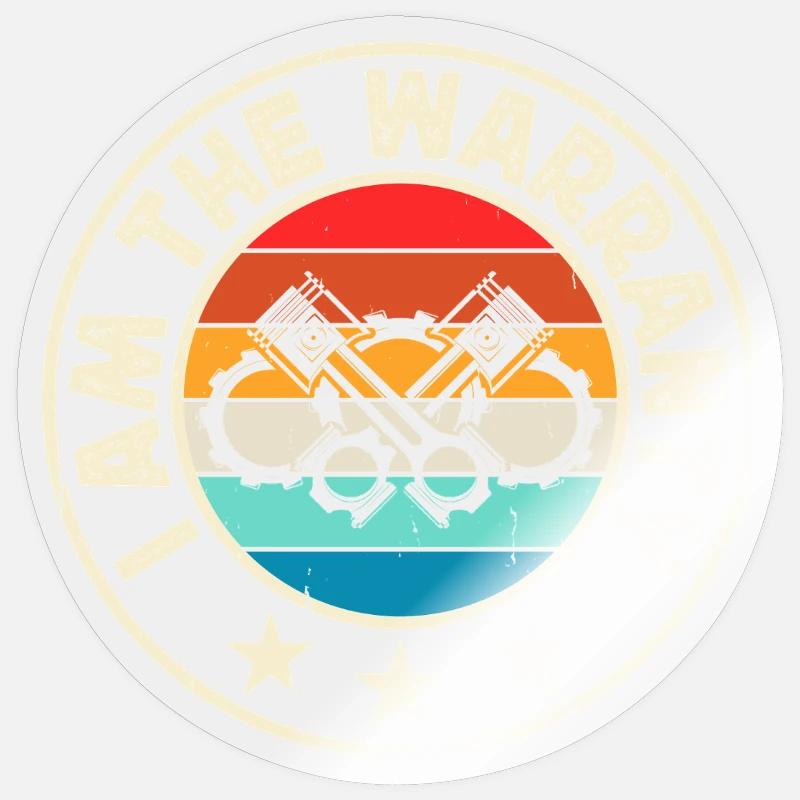 Mechanic Mechatronics Technician Handyman Gift - Sticker size S (10 x 10 cm) - transparent glossy