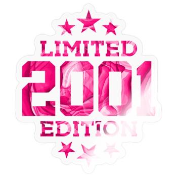 LIMITED EDITION 2001 25TH BIRTHDAY - Sticker size S (10 x 10 cm) - transparent glossy - Front