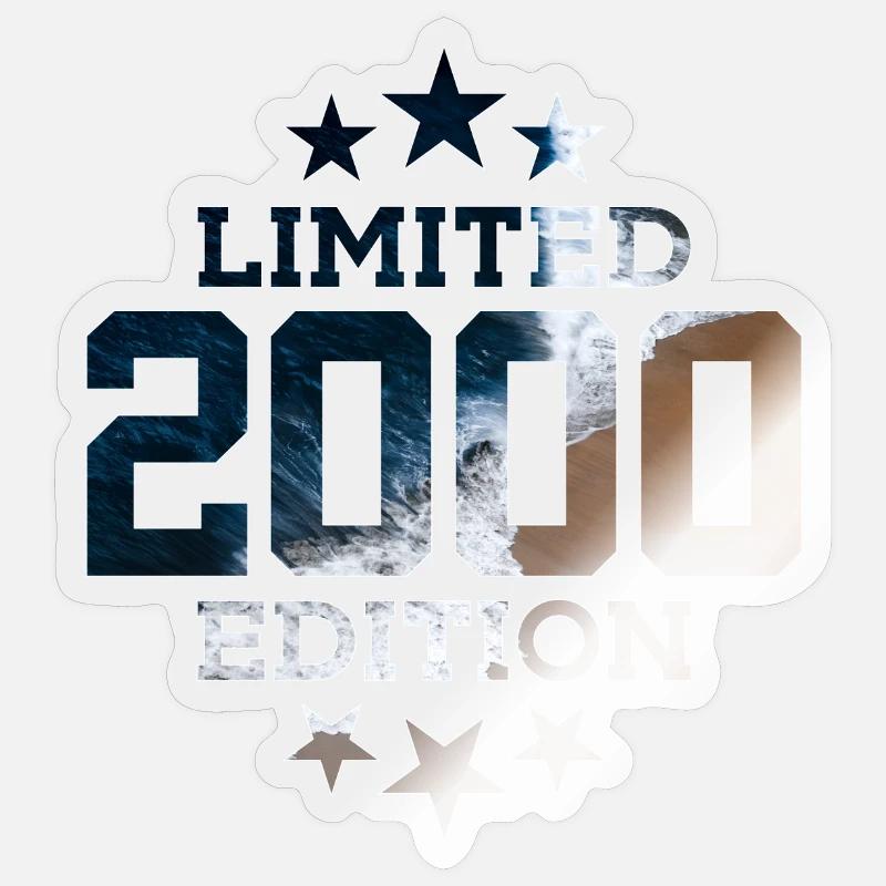ÉDITION LIMITÉE 26E ANNIVERSAIRE 2000 - Sticker taille S (10 x 10 cm) - brillant transparent