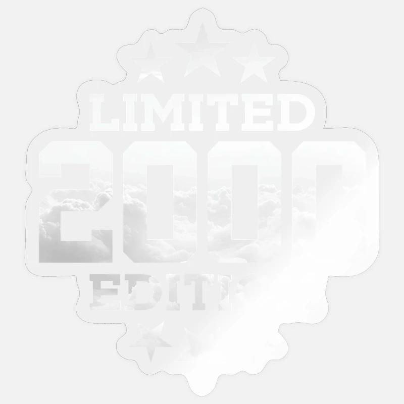 ÉDITION LIMITÉE 26E ANNIVERSAIRE 2000 - Sticker taille S (10 x 10 cm) - brillant transparent