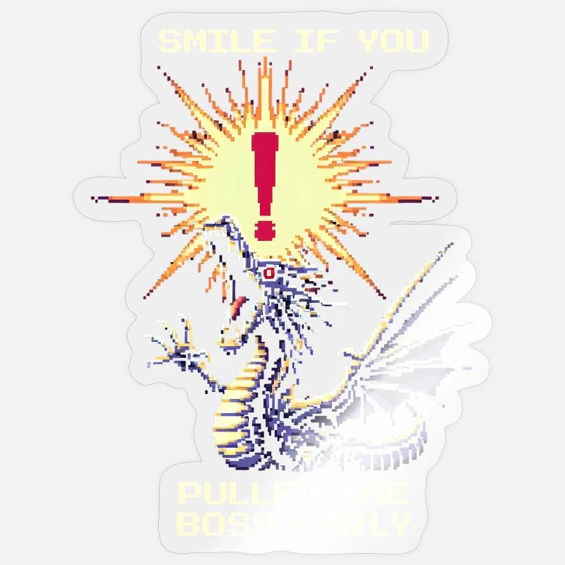 Opponents pulled early | Raid - Sticker size S (10 x 10 cm) - transparent glossy