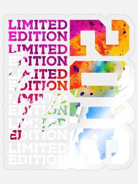 LIMITED EDITION 2016 10 JAHRE 10. GEBURTSTAG - Sticker Größe S (10 x 10 cm) - Transparent glänzend
