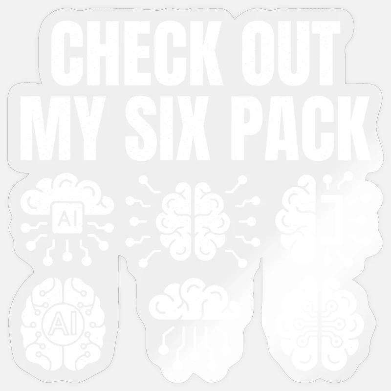 Découvrez mon pack de six Sticker taille S (10 x 10 cm)