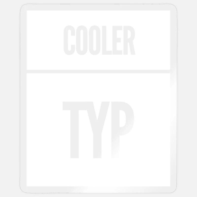 Cool Guy Drôle Dicton - Sticker taille S (10 x 10 cm) - brillant transparent
