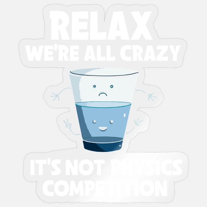 Physik Phyiker Physikstudent Physiklehrer Sticker Größe S (10 x 10 cm)