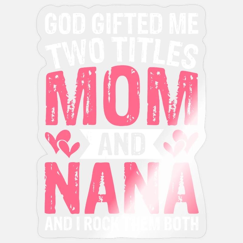 Oma Mama Geschenk Weihnachtsgeschenke Großmutter  - Sticker Größe S (10 x 10 cm) - Transparent glänzend