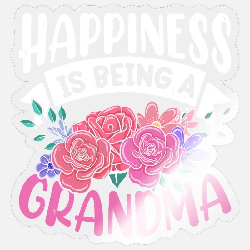 Oma Muttertag Geschenk Weihnachtsgeschenke   Sticker Größe S (10 x 10 cm)