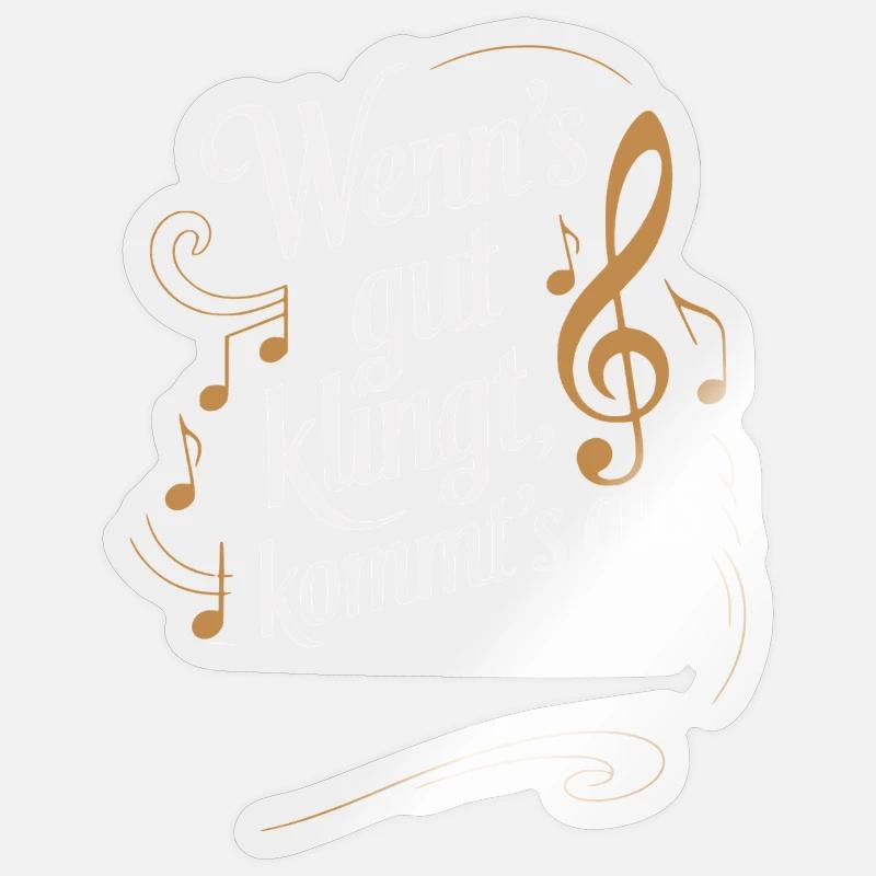 Personnalisation - Si ça sonne bien, ça s’échappe Sticker taille S (10 x 10 cm)