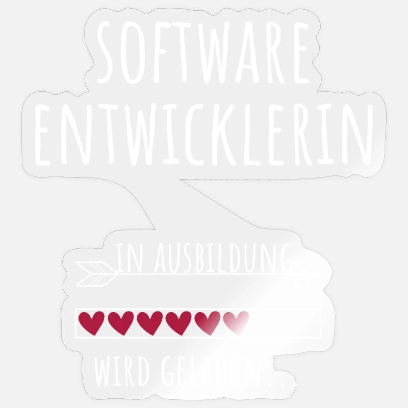 Softwareentwicklerin Informatik Studium Beruf Sticker Größe S (10 x 10 cm)