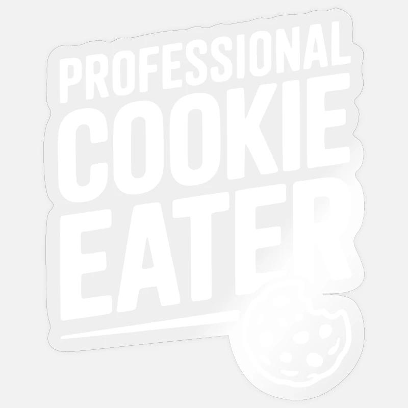 Mangeur de biscuits professionnel Sticker taille S (10 x 10 cm)